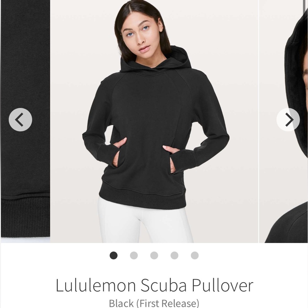 Women’s Lululemon Scuba Pullover in Black Size 6